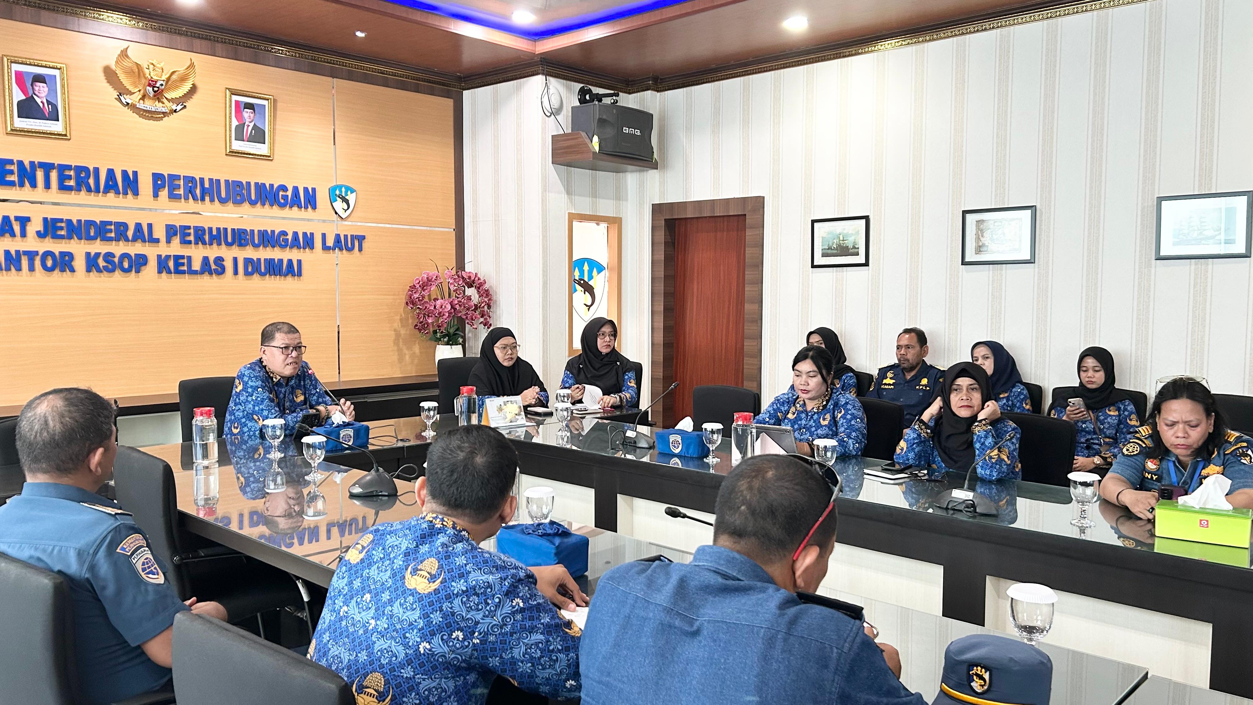 Kantor KSOP Kelas I Dumai melakukan Kegiatan Sosialisasi Presensi Digital Office